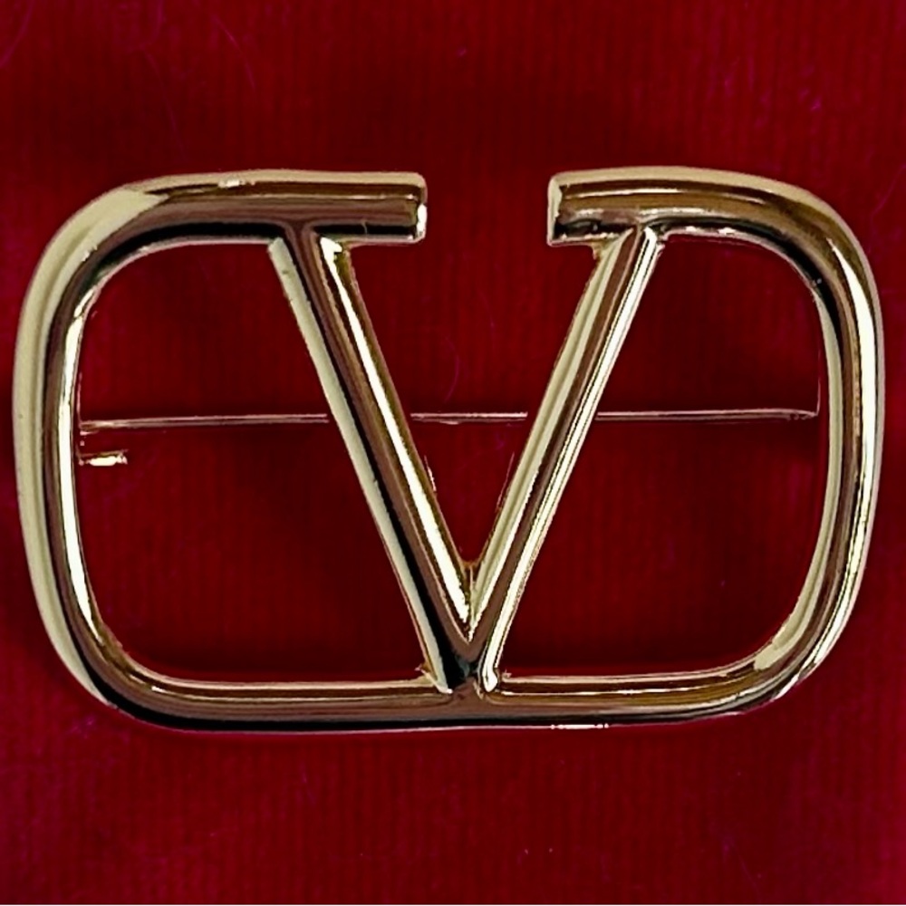 Authentic Valentino Gold Brooch